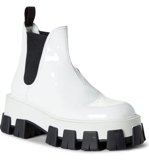 prada lug chelsea rain boot|prada boots for women.